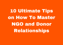 10 Ultimate Tips on How To Master NGO and Donor Relationships: A short guide for NGOs to help create a long term partnership with Donors