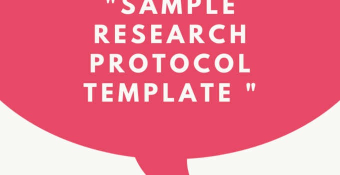 Sample Research Protocol Template for NGOs: Free Template