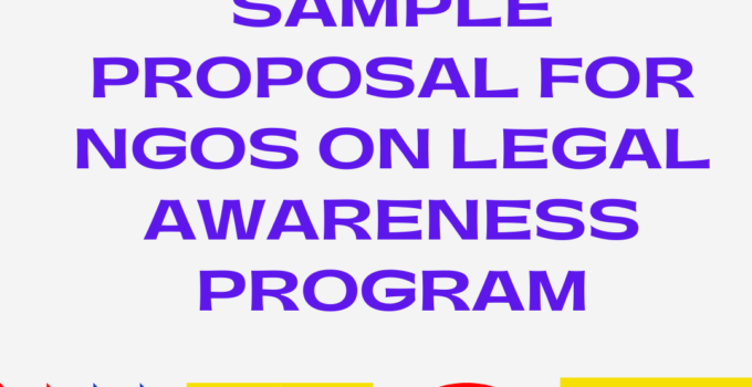 Sample Proposal for NGOs on Legal Awareness Program