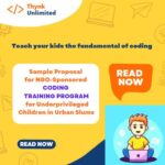 Sample Proposal for NGO-Sponsored Coding Training Program for Underprivileged Children in Urban Slums