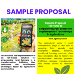 Sample Proposal for NGOs to Empower Rural Farmers to Implement IoT Technology in Agriculture