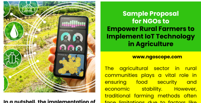 Sample Proposal for NGOs to Empower Rural Farmers to Implement IoT Technology in Agriculture