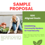 Sample Proposal SDG Aligned Goals Establishing Community Gardens for Food Security