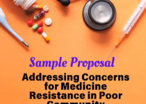 Sample Proposal for NGOs addressing concerns for Medicine Resistance in Poor Community