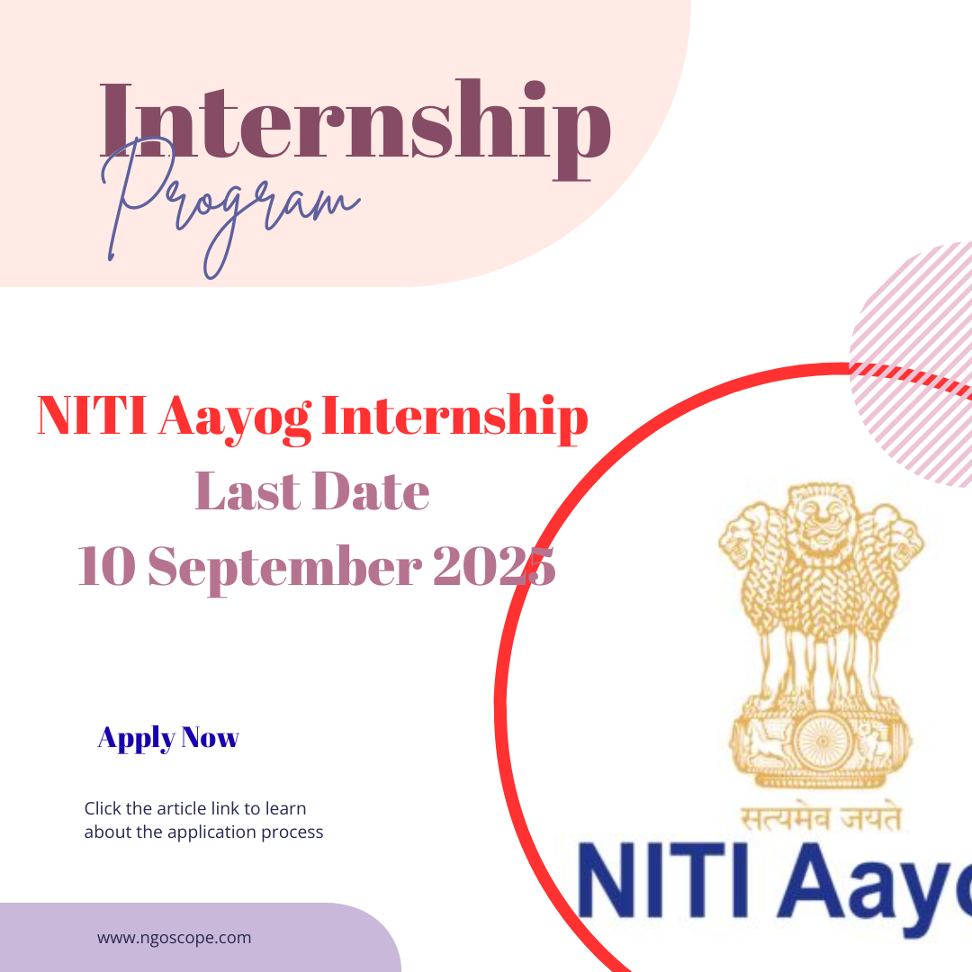 Apply now for NITI Aayog Internship 2025 Last Date 10 September 2025