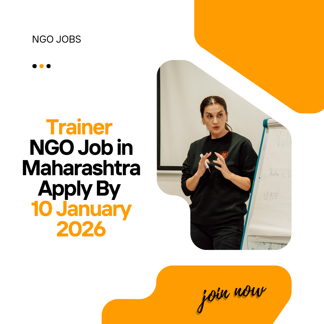 NGO Job in Maharashtra for Trainer Apply By 10 January 2026