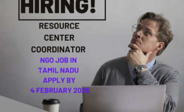 NGO Job in Chennai Tamil Nadu for Resource Center Coordinator Apply By 4 February 2026