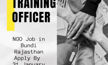 Training Officer NGO Job in Bundi Rajasthan Apply By 31 January 2026