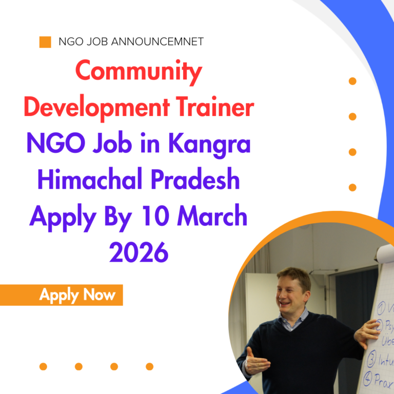 Community Static Job NGO Job in Kangra Himachal Pradesh for Community Development Trainer ...