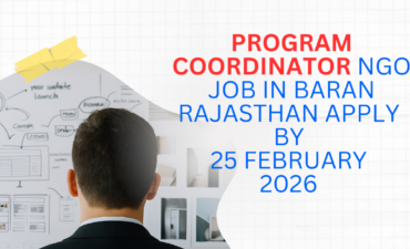 NGO Job in Baran Rajasthan for Program Coordinator Apply By 25 February 2026