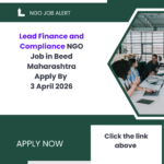 NGO Job in Beed Maharashtra for Lead Finance and Compliance Apply By 3 April 2026