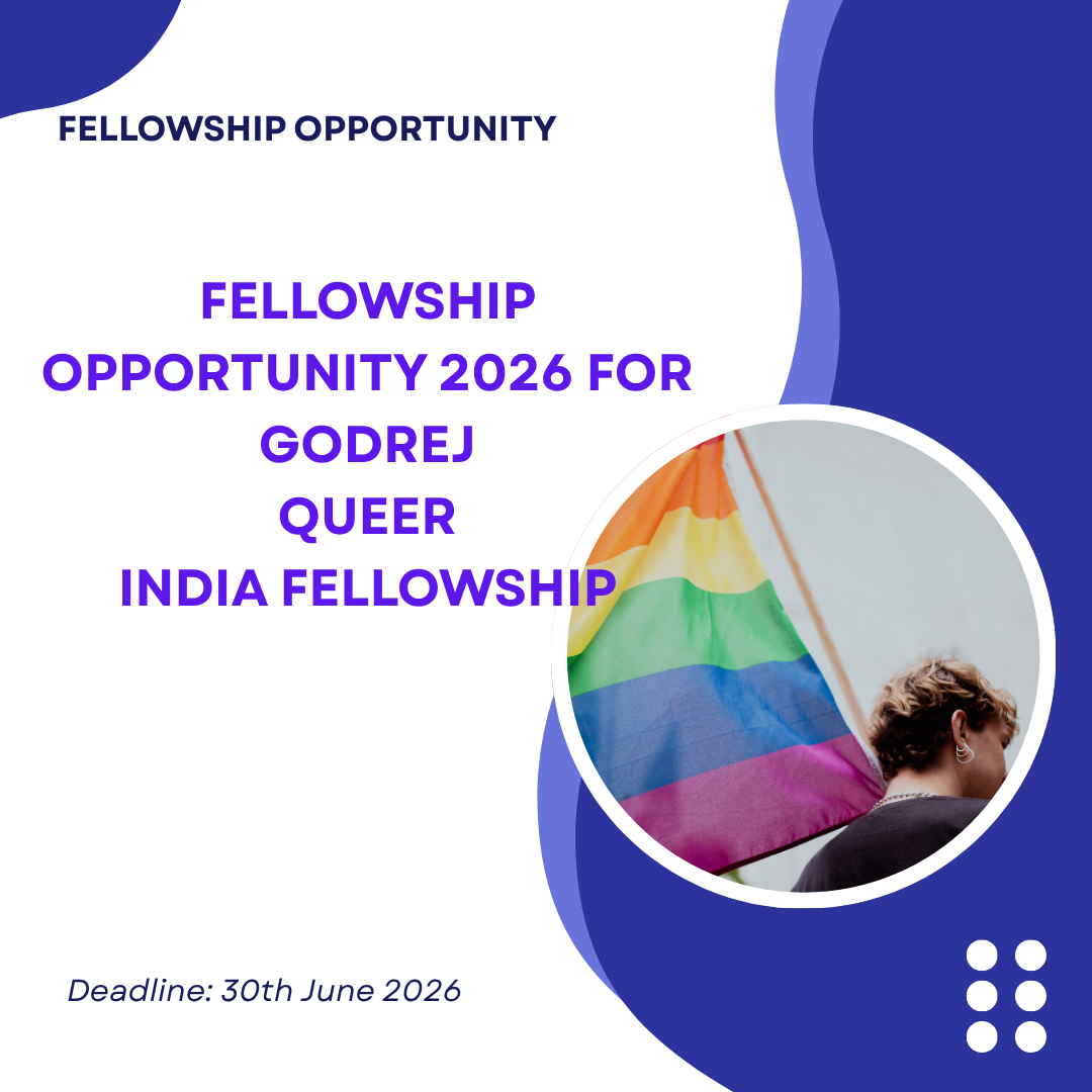 Apply for Fellowship Opportunity 2026 for Godrej Queer India Fellowship ngoscope.com