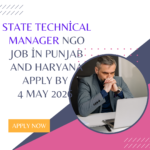 NGO Job in Punjab and Haryana for State Technical Manager Apply By 4 May 2026 ngoscope.com