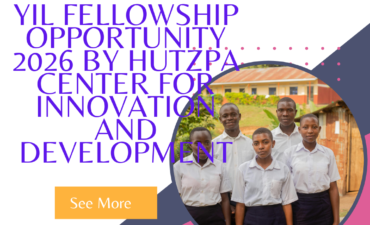 Apply for YIL Fellowship Opportunity 2026 by Hutzpa Center for Innovation and Development ngoscope.com