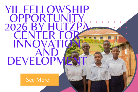 Apply for YIL Fellowship Opportunity 2026 by Hutzpa Center for Innovation and Development ngoscope.com