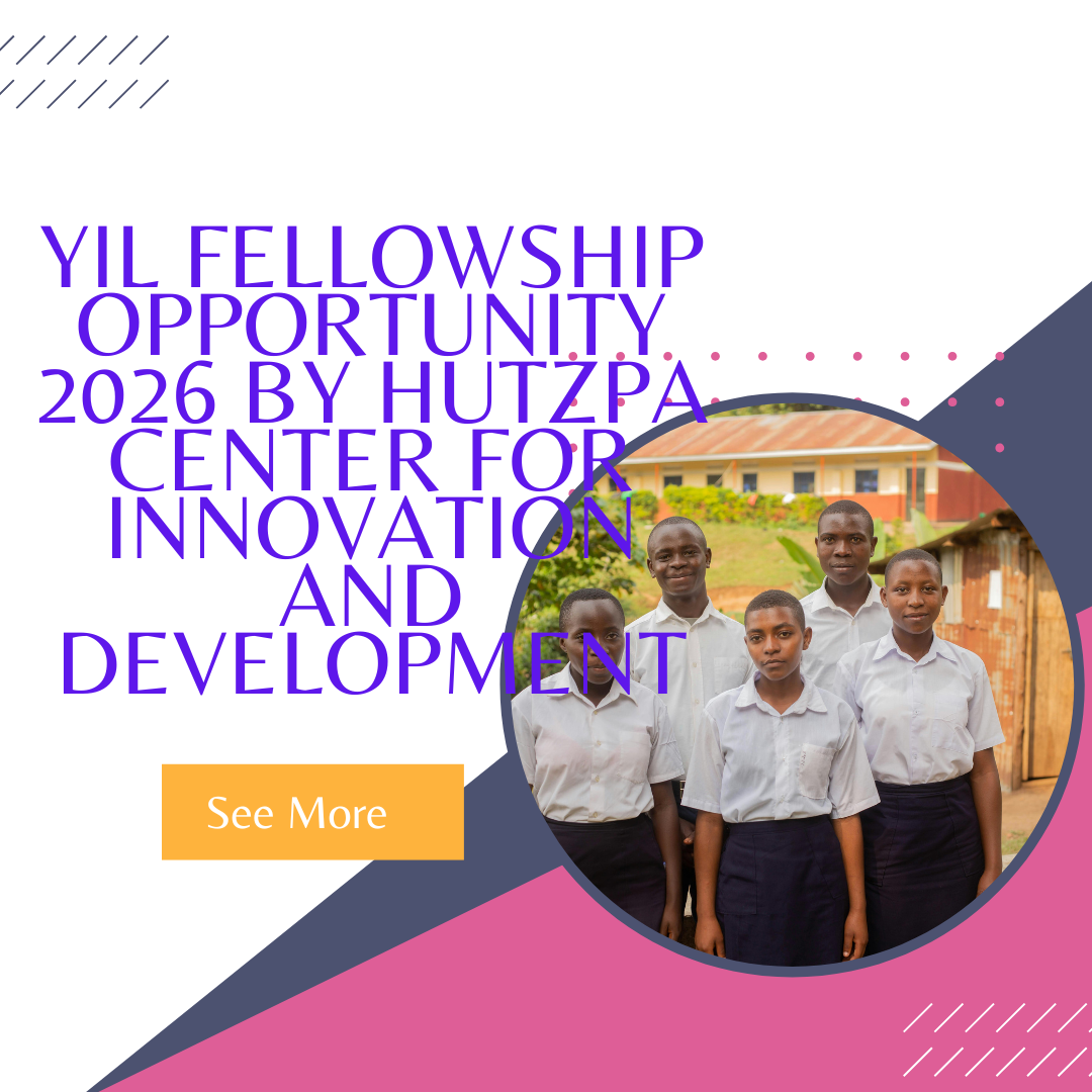 Apply for YIL Fellowship Opportunity 2026 by Hutzpa Center for Innovation and Development ngoscope.com