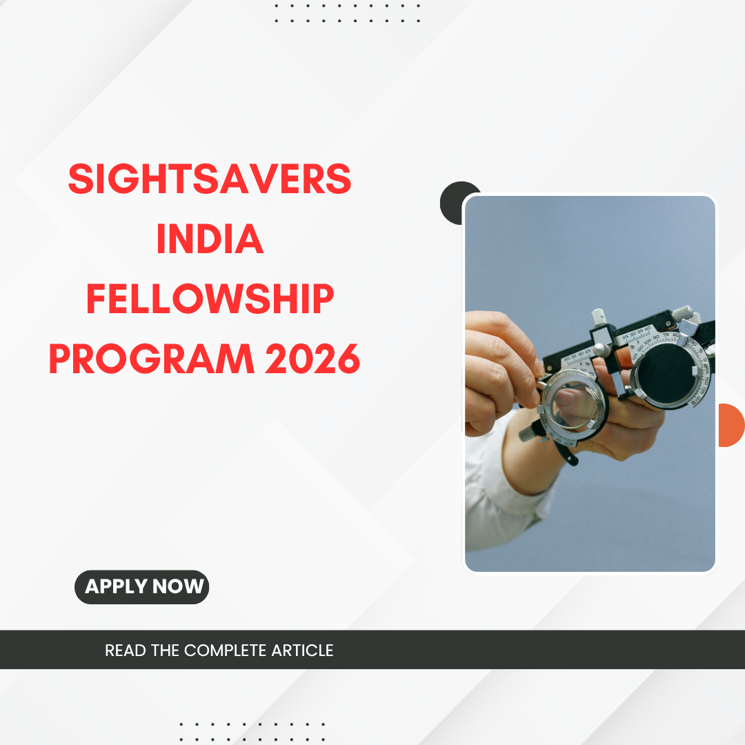 Sightsavers India Fellowship Program 2026 Applications are now open ngoscope.com
