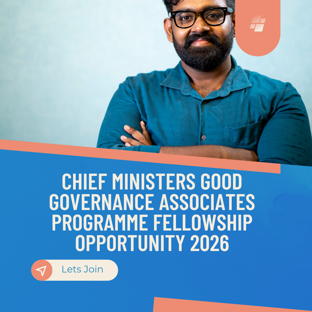 Open Call for Chief Ministers Good Governance Associates Programme Fellowship Opportunity 2026 ngoscope.com