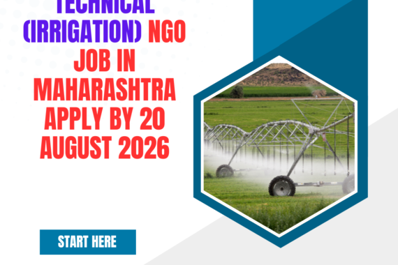 NGO Job in Maharashtra for Executive Technical (Irrigation) Apply by 20 August 2026 ngoscope.com