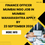 NGO Job in Mumbai Maharashtra for Finance Officer Mumbai Apply by 23 September 2026 ngoscope.com