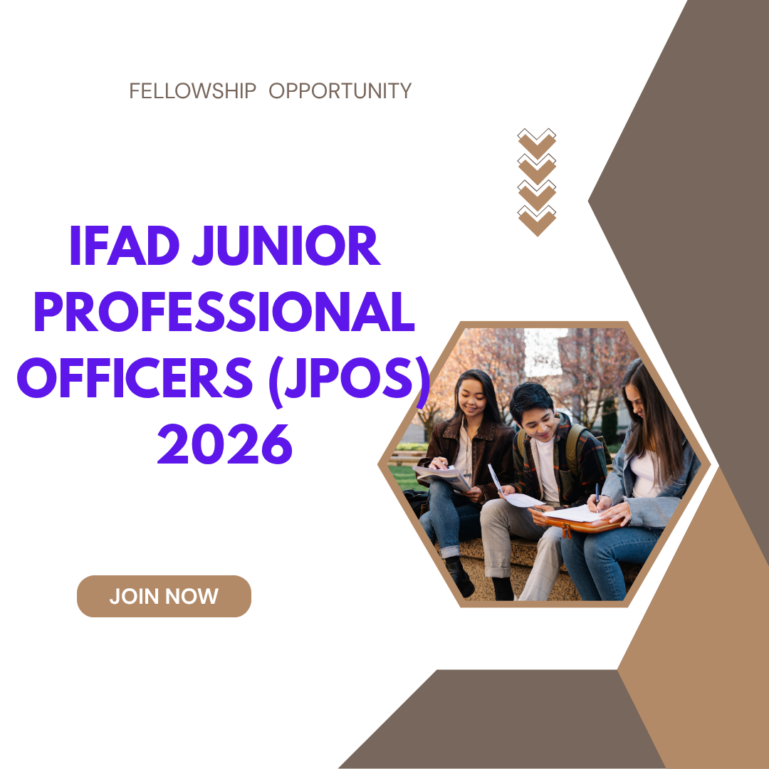 Application Invited for IFAD Junior Professional Officers (JPOs) 2026 ngoscope.com