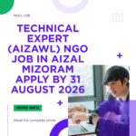 NGO Job in Aizal Mizoram for Technical Expert (Aizawl) Apply by 31 August 2026 ngoscope.com