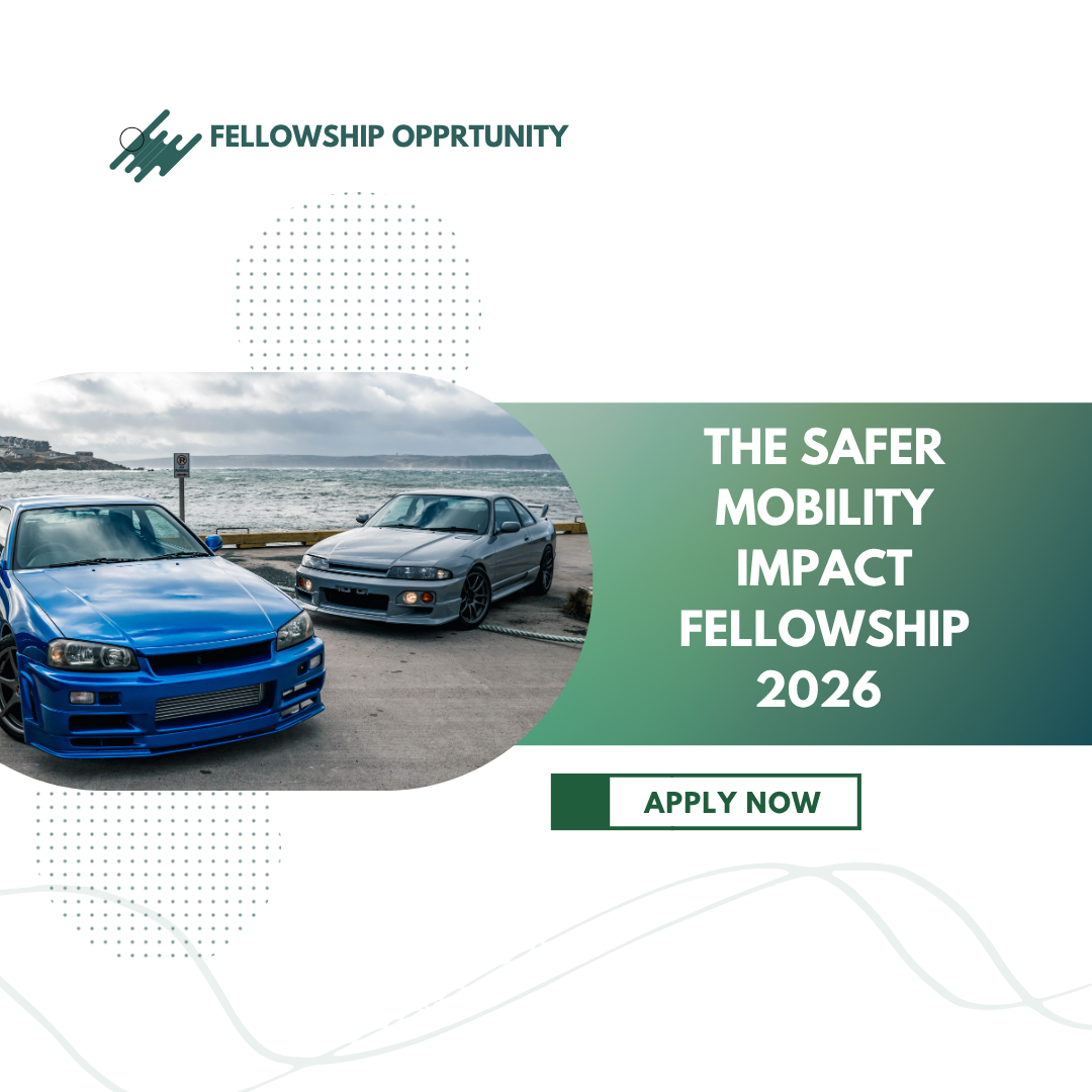 Open Call for The Safer Mobility Impact Fellowship 2026 offered by Crashfree India INR 50000 PM Allowance ngoscope.com