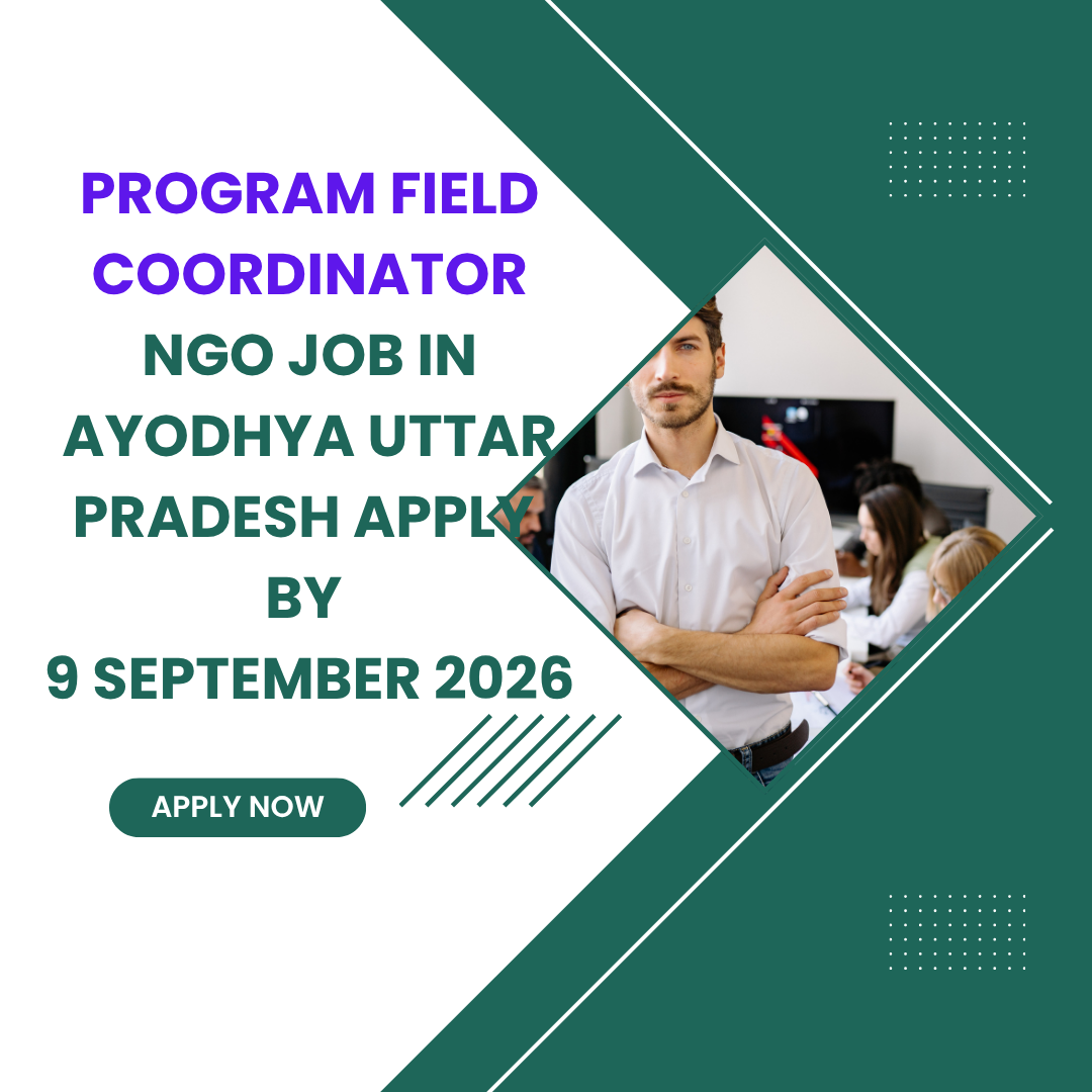 NGO Job in Ayodhya Uttar Pradesh for Program Field Coordinator Apply by 9 September 2026, A NGO job opportunity is presented by Room to Read India organization ngoscope.com