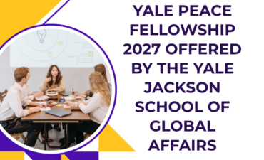 Application Invited for Yale Peace Fellowship 2027 offered by The Yale Jackson School of Global Affairs ngoscope.com