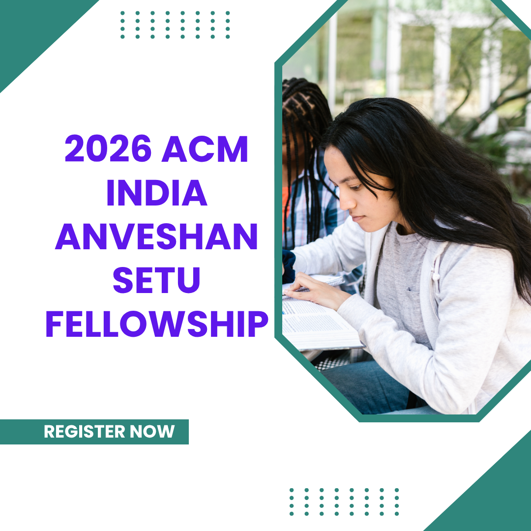 Applications Now Open for 2026 ACM India Anveshan Setu Fellowship ngoscope.com