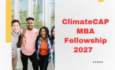 ClimateCAP MBA Fellowship 2027 Application Open ngoscope.com