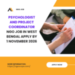 NGO Job in West Bengal for Psychologist and Project Coordinator Apply by 1 November 2026 ngoscope.com
